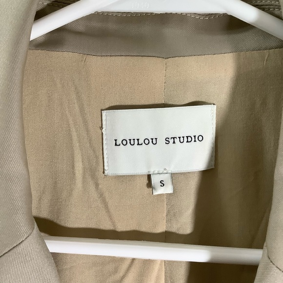 LouLou Studio Stone Donau Double-Breasted Blazer 100% Wool - Picture 9 of 11